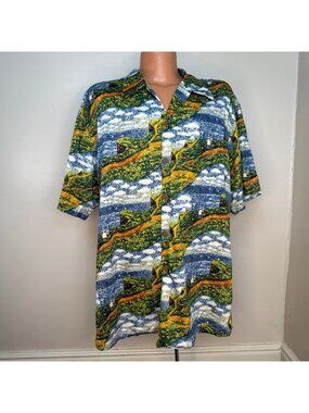 Vintage 1990s Hawaiian Shirt Guy Buffet Collection by Reyn Spooner XXL The Cliff